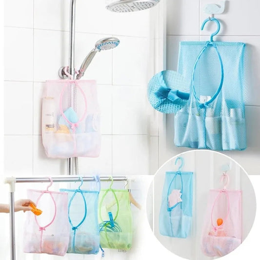 BATHROOM HANGING BREATHABLE MESH BAG