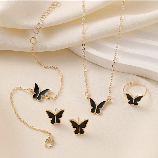 unique Necklace set in butterfly design