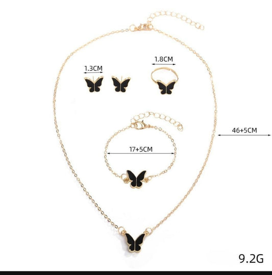 unique Necklace set in butterfly design